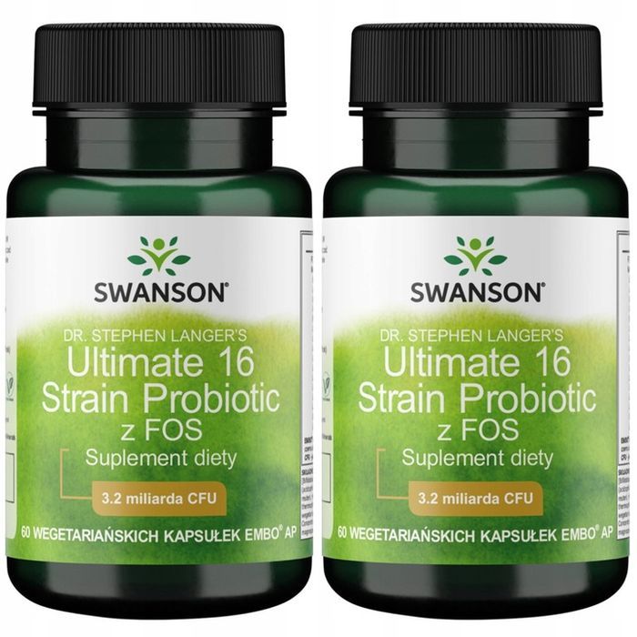 2x swanson ultimate 16 rodzajów probiotyk minerały trawienie zdrowe jelita