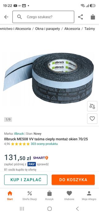 Taśma cieply montaż  Me 508 pro illbruck