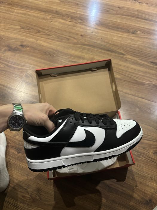 Czarno biale buty Nike Dunk Low Retro, meskie, 44
