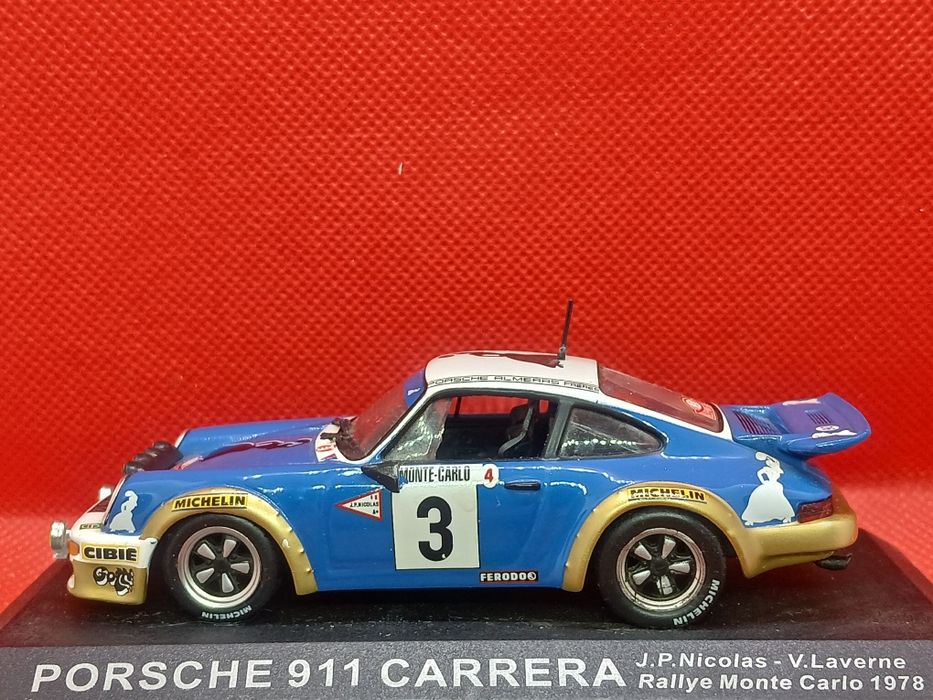 Miniaturas 1:43 Porsche de Ralies  novos, 9 diferentes