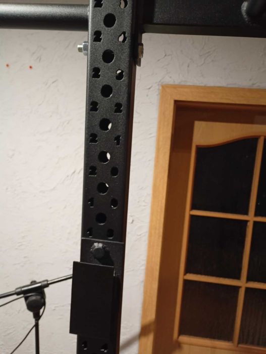 Half rack, wyciąg, drążek, asekuracje, dipy, 70x70x3 proszkowo