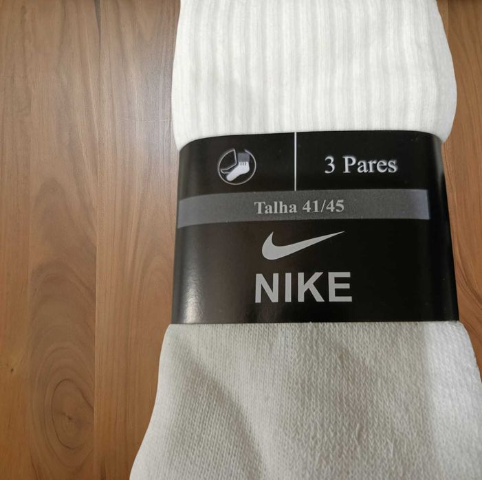 6 Pares Meias Nike Brancas | 41-45