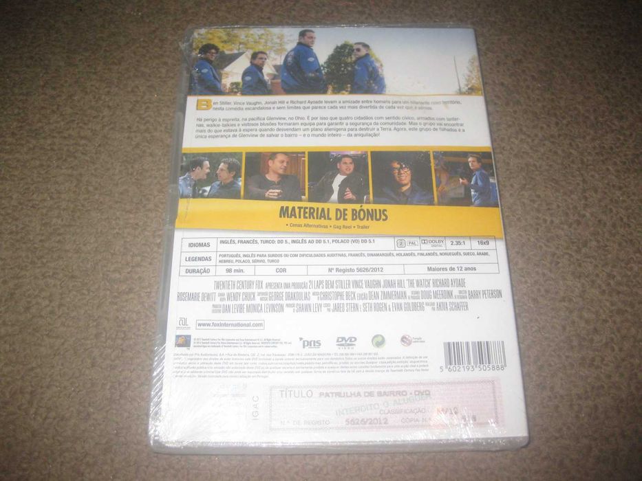 DVD "Patrulha de Bairro" com Ben Stiller/Selado!