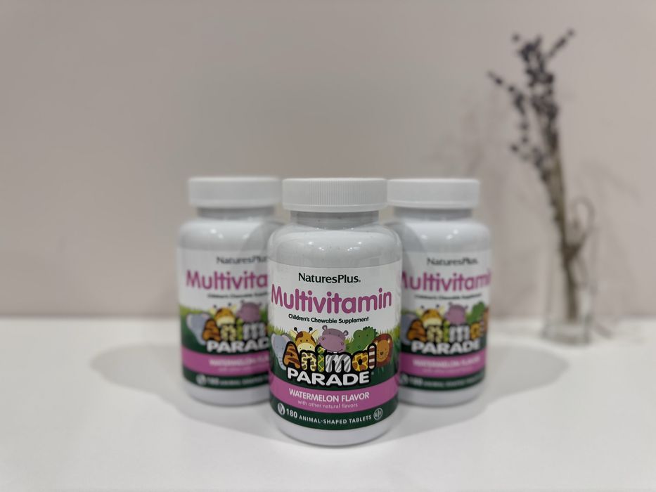 Animal Parade, жувальні вітаміни витамины для дітей, кавун, 180 шт