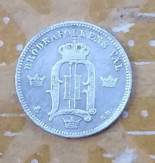 Швеция 10 эре, 1902 г, серебро