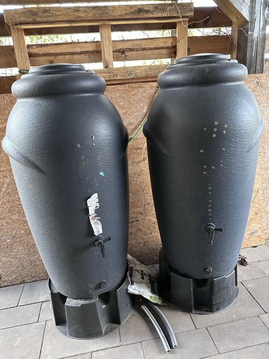 2x Zbiornik na deszczówkę Prosperplast Aquacan 210L + Podstawy | Zestaw