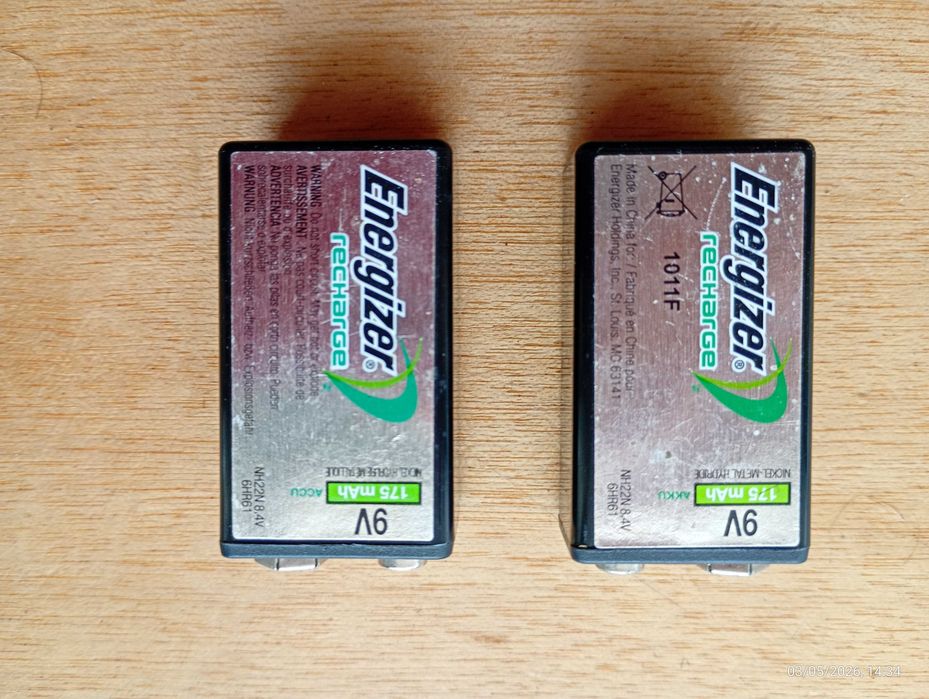 pilhas recarregáveis energizer 9V ATENÇÃO LER O ANUNCIO