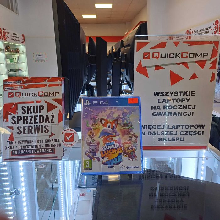 Gra PlayStation 4 PS4 / PS5 NOWA New Super Luckys Tale Gwarancja 1 Rok
