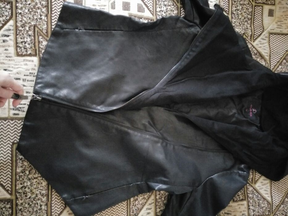 Куртка женская Angmifer весна/осень кожзам экокожа новая р.50