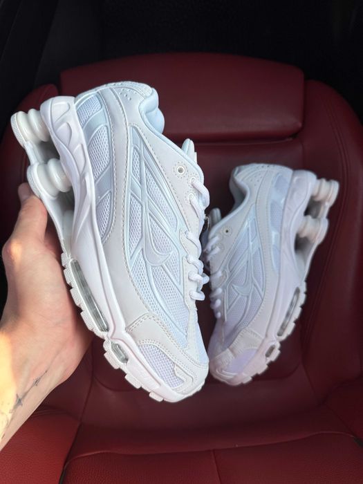 (ОПЛАТА ПІСЛЯ ОГЛЯДУ)Nike x Supreme Shox Ride 2 White Grey Beige Найк х Супрім Райд 2 Біло-сіро-бежеві