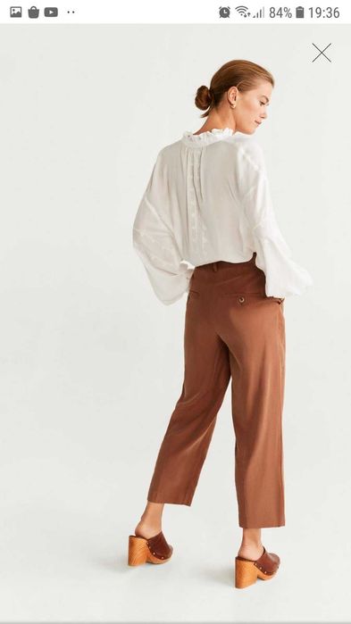 момы кюлоты  брюки со стрелками штаны талия высокая посадка  брюки