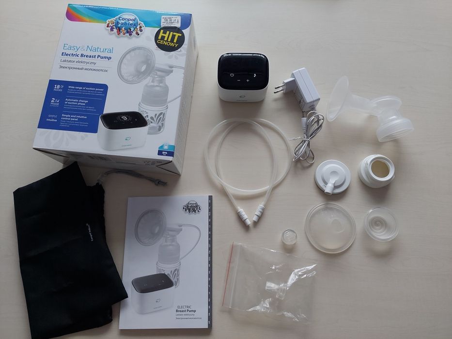 Laktator elektryczny Canpol babies Natural&Easy +Nowy kubek treningowy