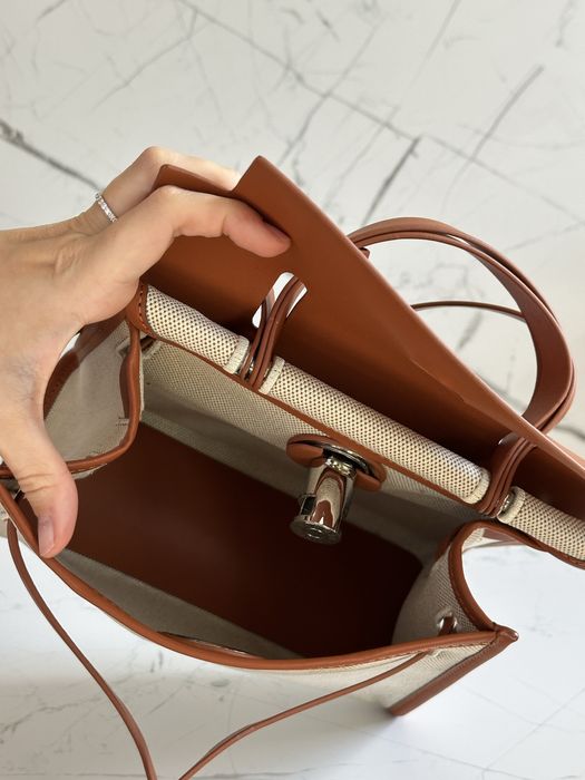 Сумка Hermes Herbag 25 sm gold, ермес хербек рижа, эрмес черная