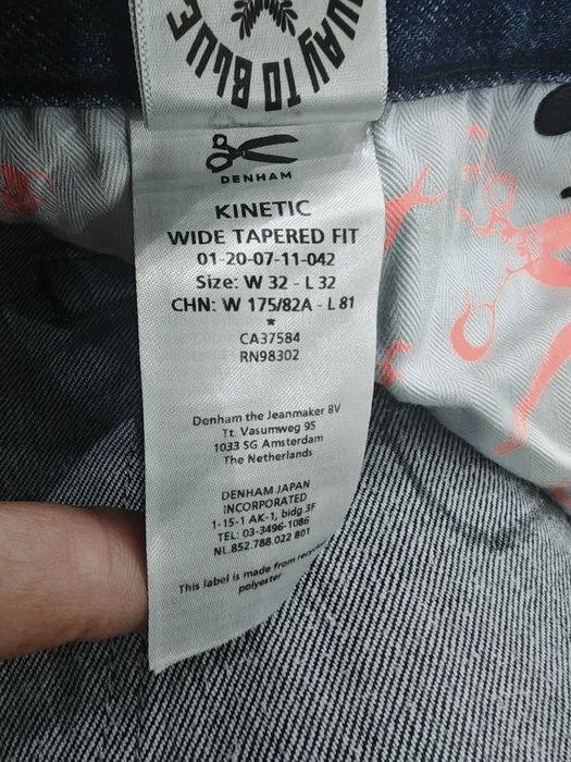 Denham kinetic wide tapered fit джинси чоловічі оригінал 32/32