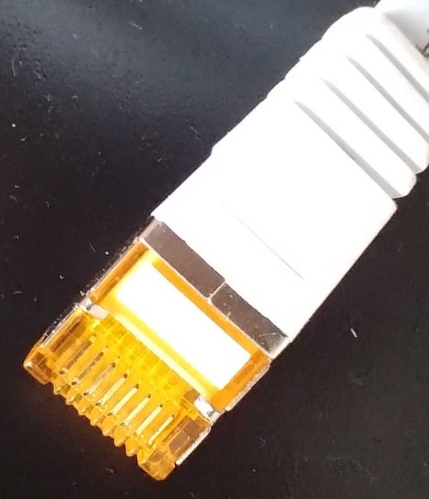 Cabo de rede Ethernet 15m CAT 7 PLANO 10 Gbps U-FTP blindado