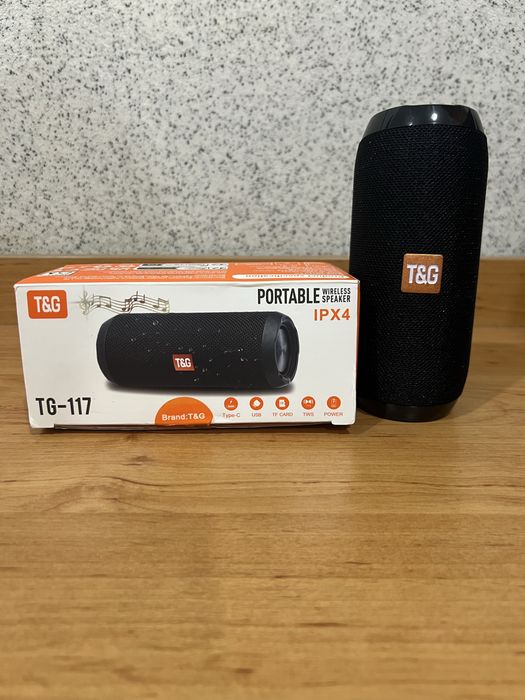 Бездротова портативна Bluetooth стерео колонка TG-117