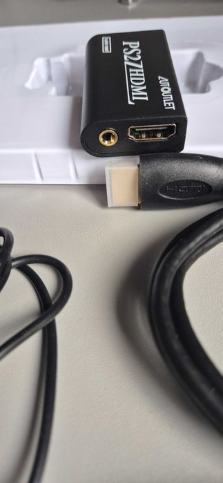 Konwerter PS2 na HDMI, adapter PS2 na HDMI, z wyjściem audio 3,5 mm