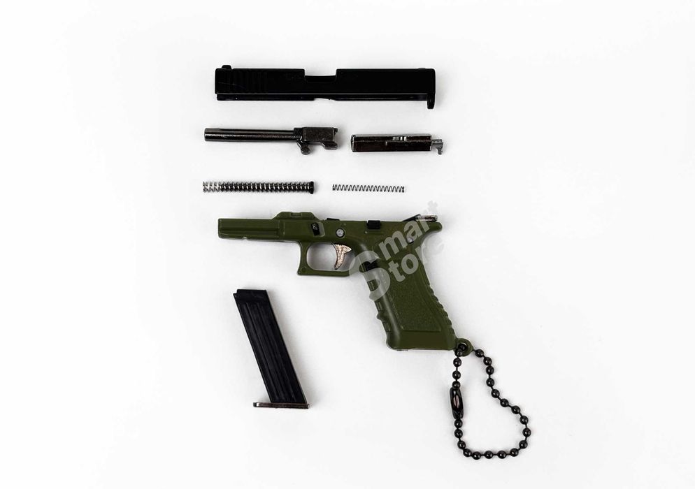 Міні-модель пістолета G17 1:3 — металевий брелок-іграшка Glock 17