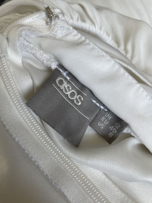 Sukienka ślub cywilny Asos L 40 Y2K grecka bogini
