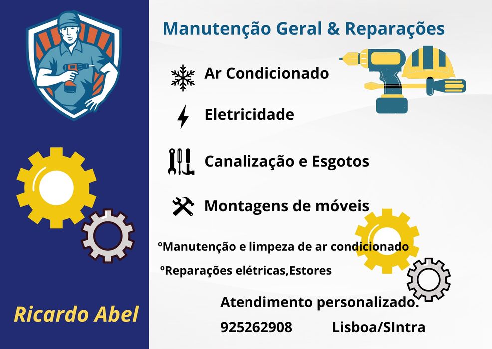 Manutenção e reparação geral Preco base 30€