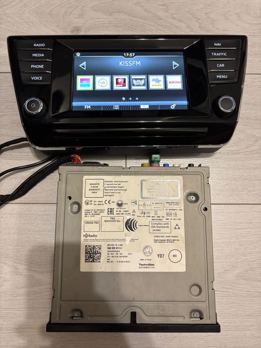 Магнітола Skoda Columbus CarPlay Mib2 Octavia A7 Kodiaq Karoq Android Auto навігація блок мультимедії Bolero Amundsen
