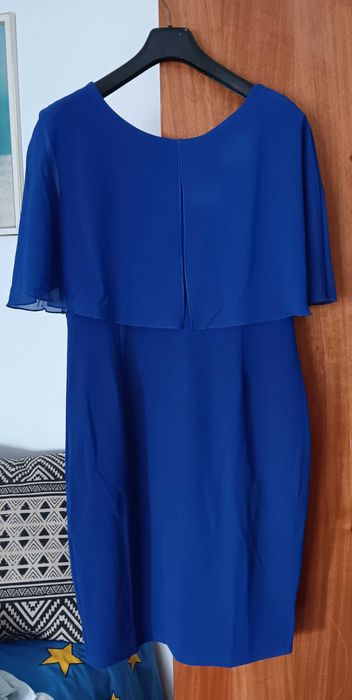 vestido azul de cerimónia tamanho L