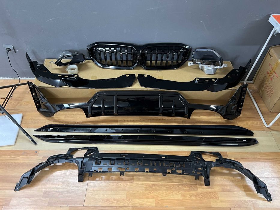 обвес bmw g20 g21 рестайлинг M Performance 2022+ м пакет Аеро кит Aero Kit BMW G20 G21 M340 Губа юбка леза диффузор НОЗДРИ