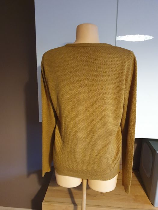 Sweterek,sweter musztardowy, M