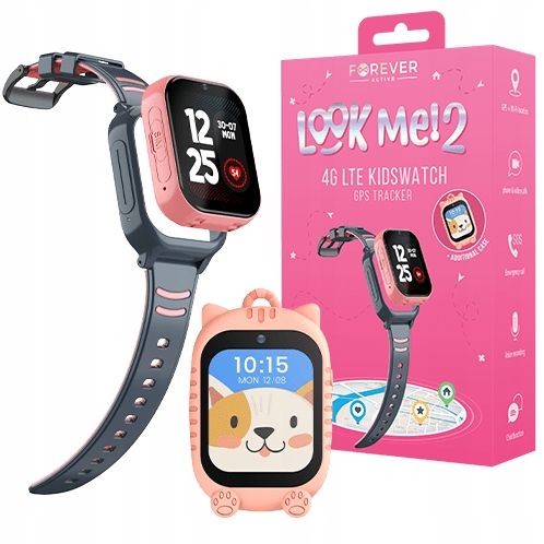 Smartwatch Zegarek Dla Dzieci Forever Gps Wifi 4 Kids Look Me Kw-510 R