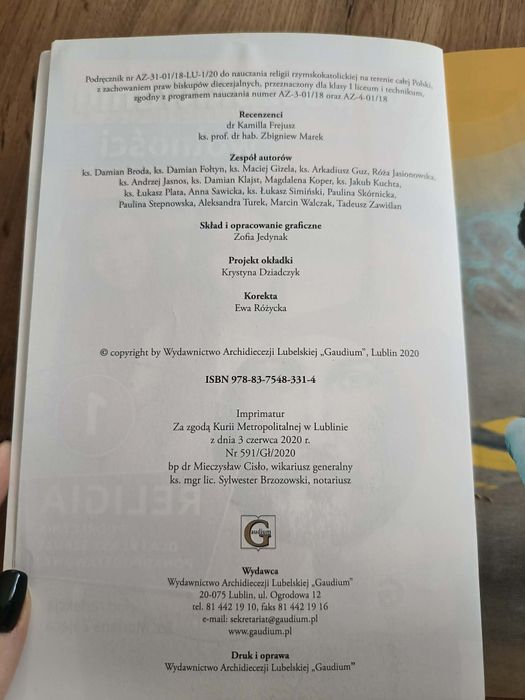 Podręcznik do religii W poszukiwaniu wolności 1 Gaudium