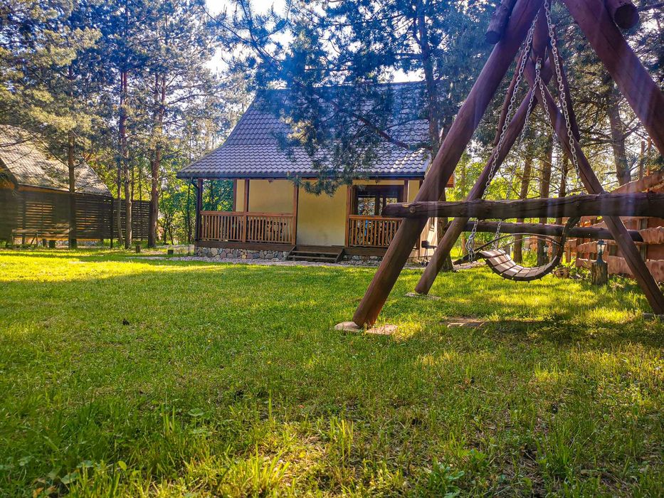 Dom kominek Bania Jacuzzi noclegi Mazury Promocja domek jezioro