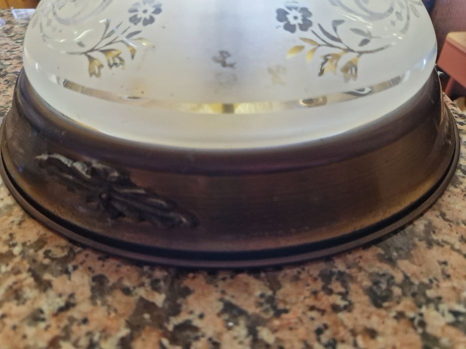 Plafon em Latão e Vidro