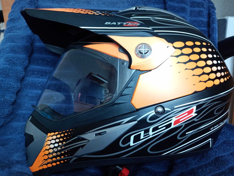 Kask motocyklowy enduro / cross / quad z szybą