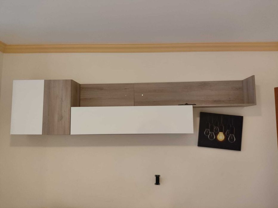 Conjunto Móveis Sala (Base de TV + Estante)
