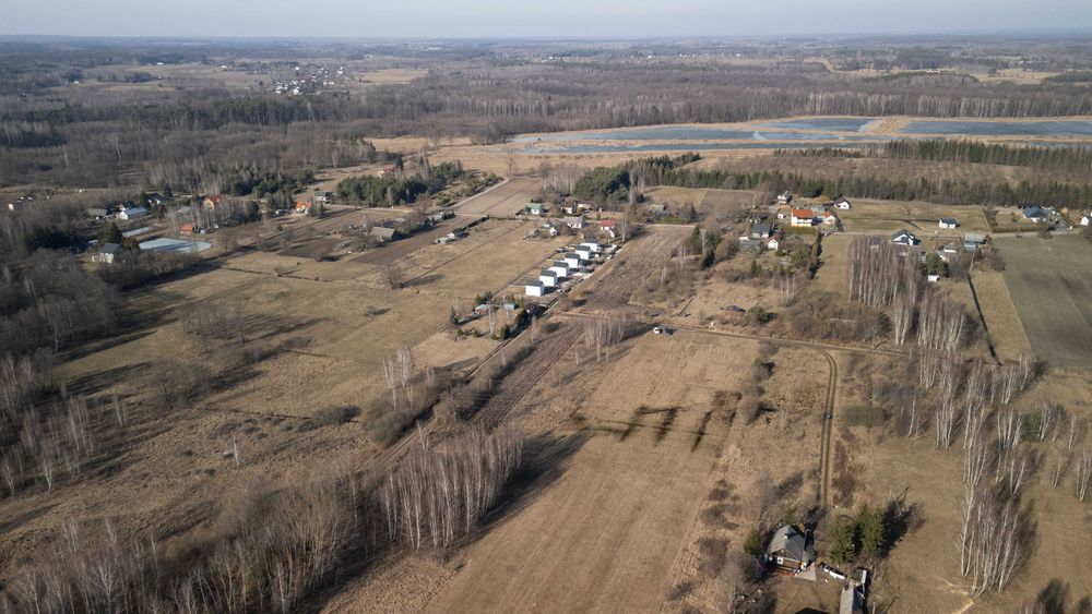 Ryczyca k.Siedlec działka budowlana 3000m2 VideozDrona