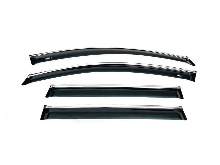 Volkswagen Passat B7 2012-2015 рр. Вітровики з хромованим молдингом молдингом SW (4 шт, EU, HIC)