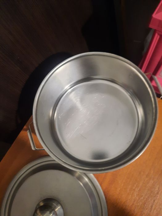 Кастрюли  советская  нержавейка