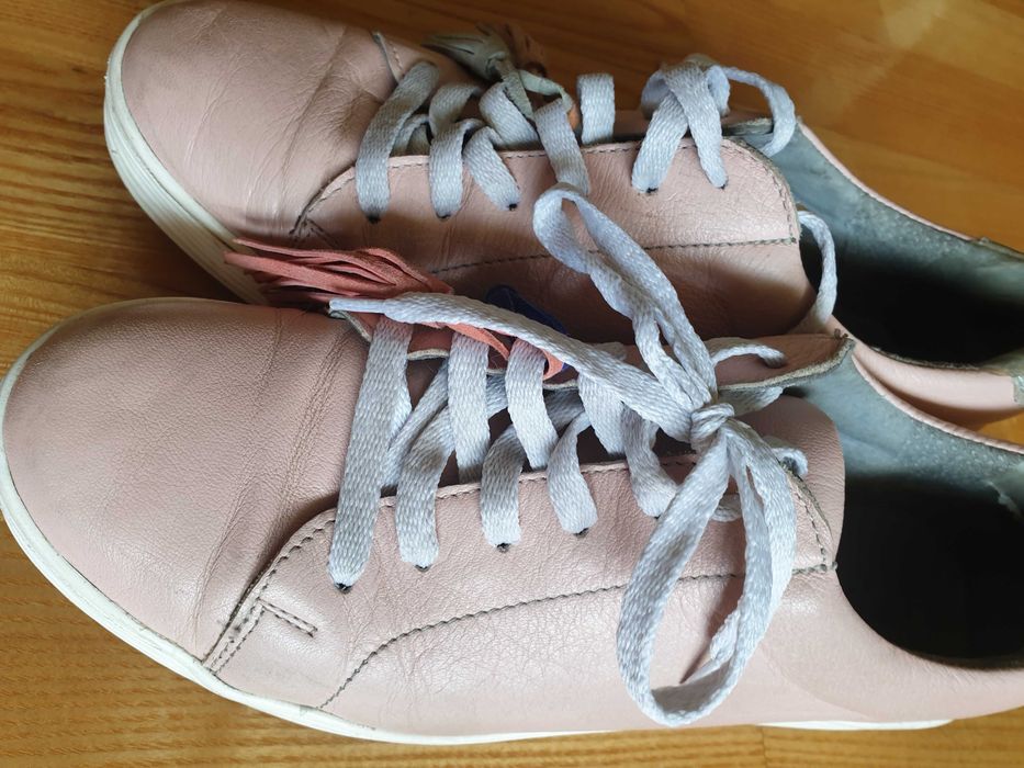 Buty wiązane rożowe 37 tenisówki