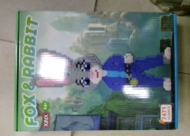 Klocki Konstrukcyjne Fox & Rabbit – Królik Pixel Art, Zestaw 3526 El.