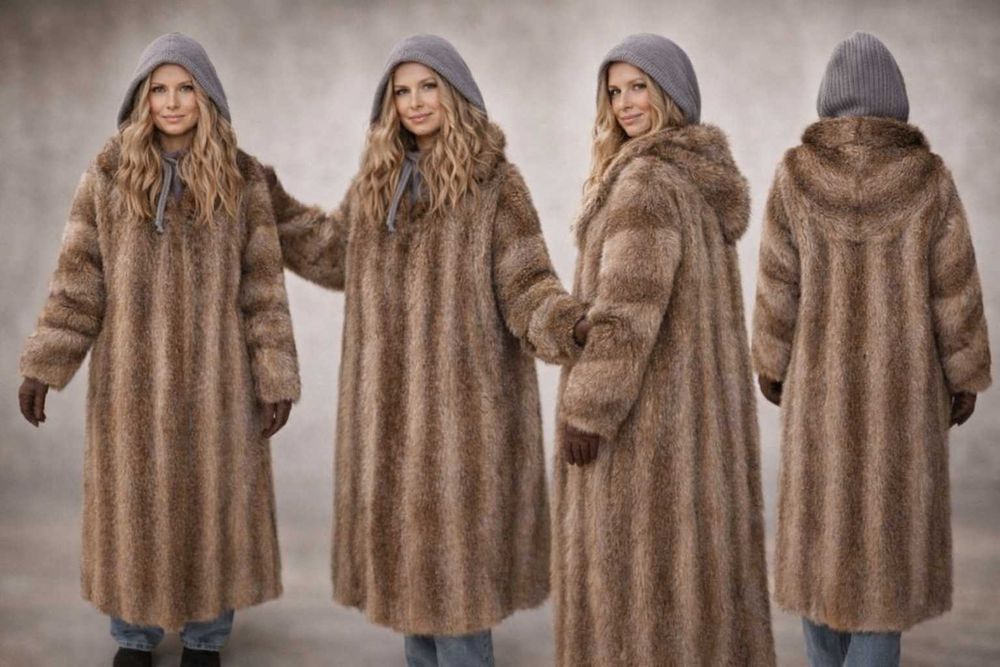 Piękne futro naturalne