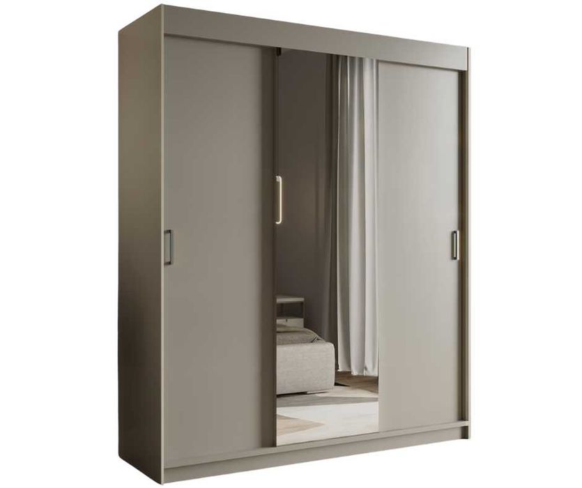 Szafa Przesuwna Garderoba z lustrem Kaszmir 180cm do Salonu i Sypialni