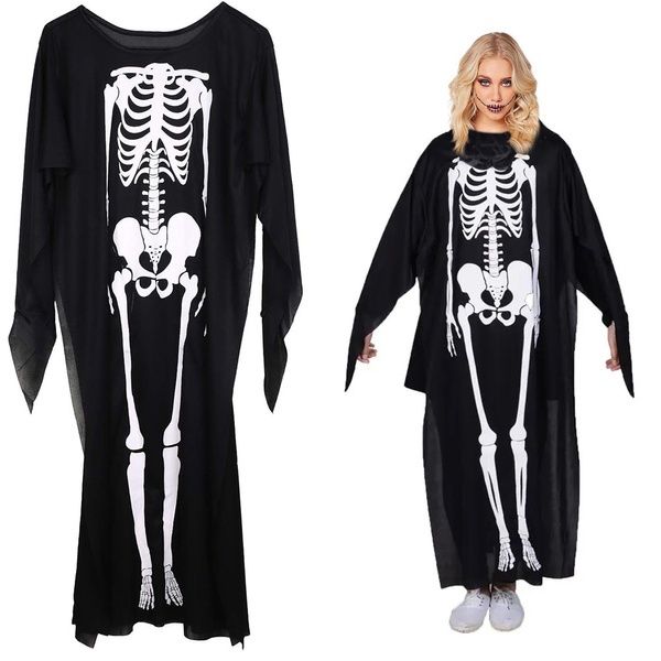 Strój przebranie kostium szkielet coco halloween długość 120 cm