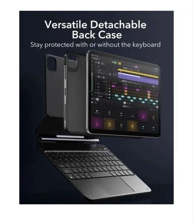 Чохол-клавіатура ESR Rebound Magnetic Keyboard Case 360 ​​US Layout-Black для iPad (А617)