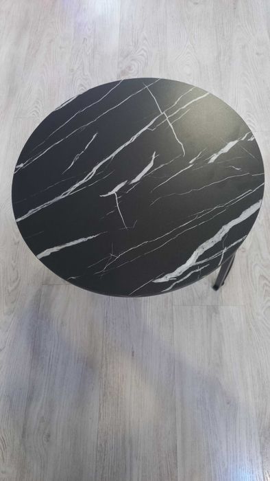 Stolik kawowy - czarny marmurek