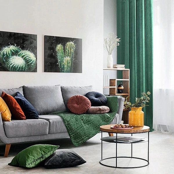 Narzuta WELUROWA dekoracyjna 200x220 pikowana welur pled na sofę SOFIA