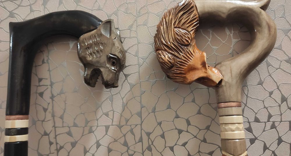 Трость, тростина для ходьби, різьба