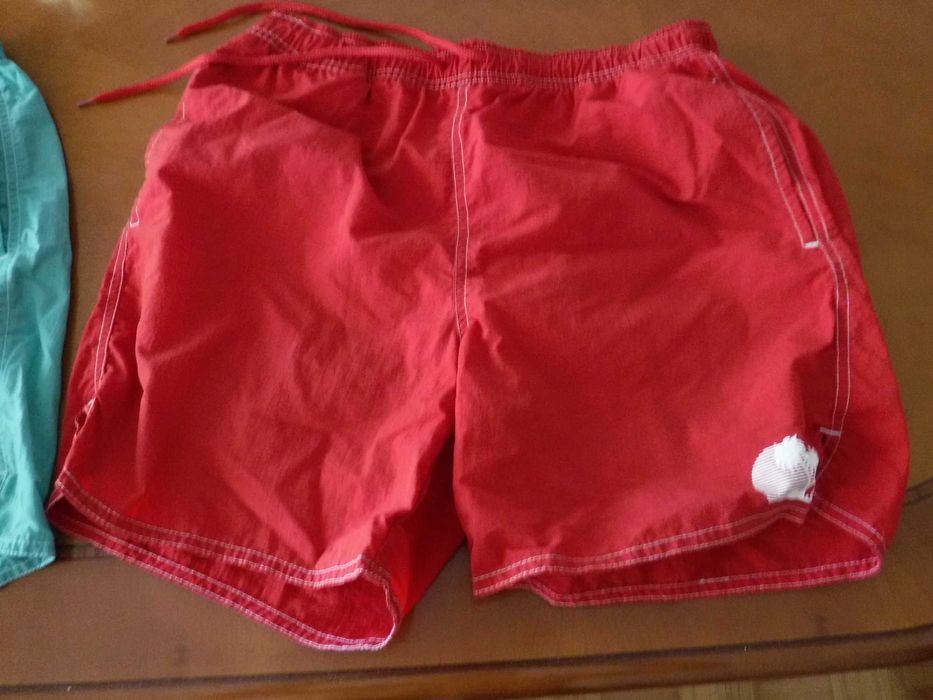 Calções de Banho para Praia vermelhos homem