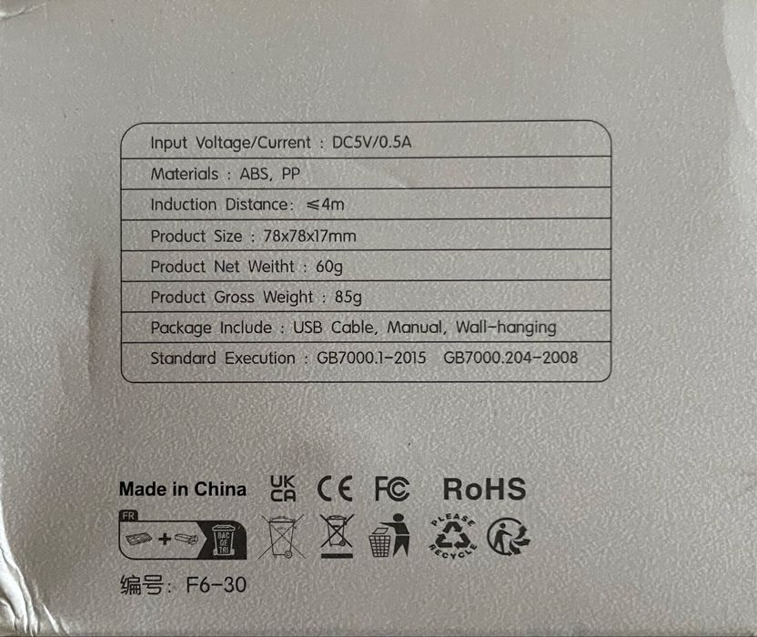 Inteligentna Lampka na Czujnik Ruchu Bezprzewodowa nowa