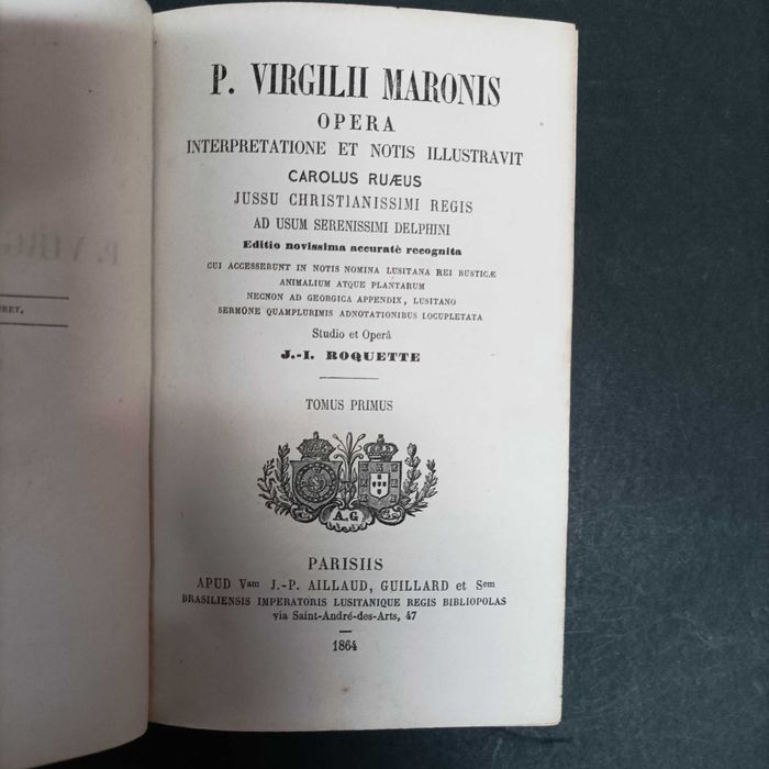 Maronis Opera, P. Virgilii, Tomus Primus, 1864
