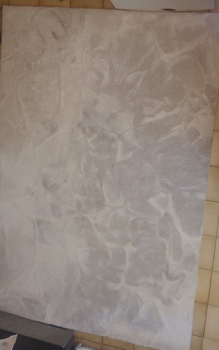 Tapete sala  branco e cinza